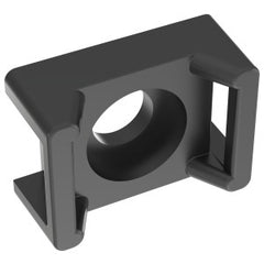 PANDUIT Panduit TM3S10-C0 Weather-Resistant Cable Tie Mount, 2-Way, Threaded Mount, 0.3 in W Tie