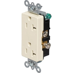 LEGRAND Pass & Seymour 26342I Heavy Duty Spec-Grade Decorator Duplex Receptacle 20A 125VAC