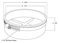 PASCO Pasco Specialty 4841 6 Natural Rubber Test Cap for Cleanout