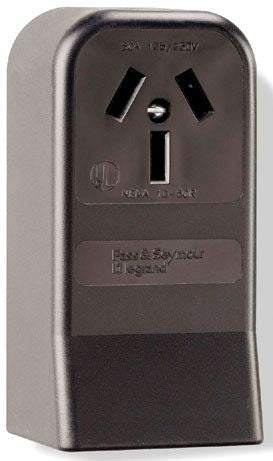 LEGRAND Pass & Seymour 385 Straight Blade Power Outlet Receptacle 50A 125/250 VAC NEMA 10-50R