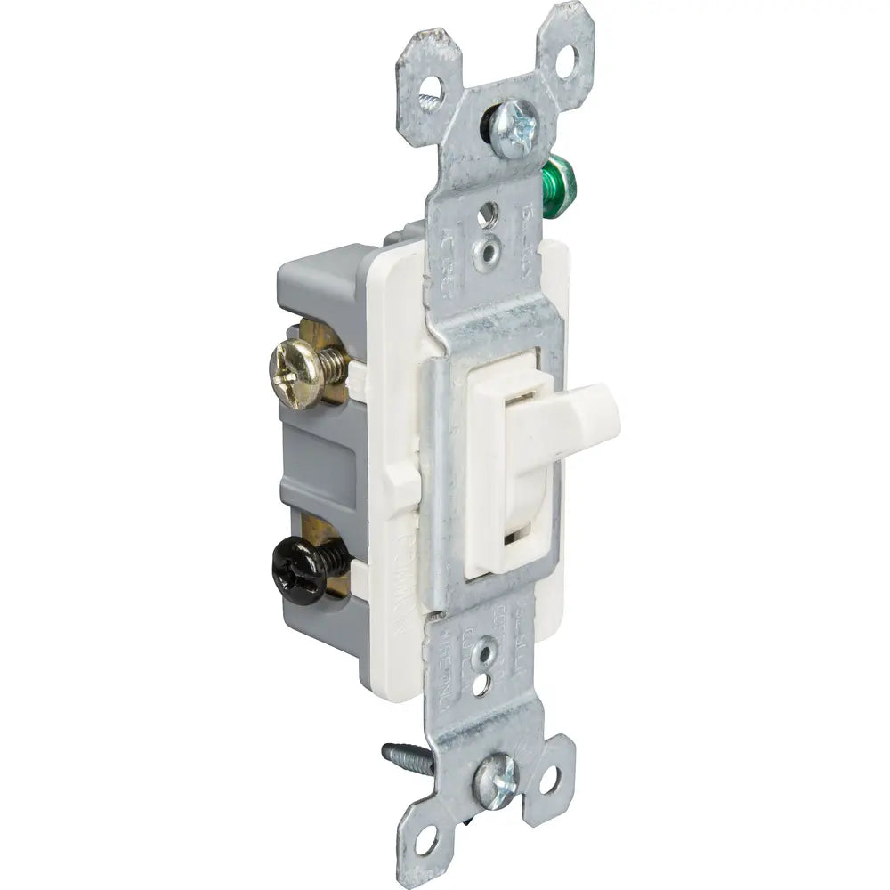 LEGRAND Pass & Seymour 663LAG 3-Pole Self-Grounding Toggle Switch 120 VAC 15 Amp Light Almond