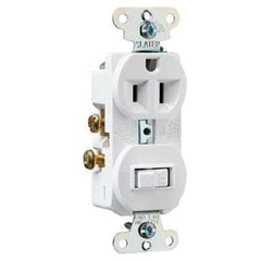 LEGRAND Pass & Seymour 691W 1-Pole Combination Switch & Receptacle Device 15A 120/125 VAC