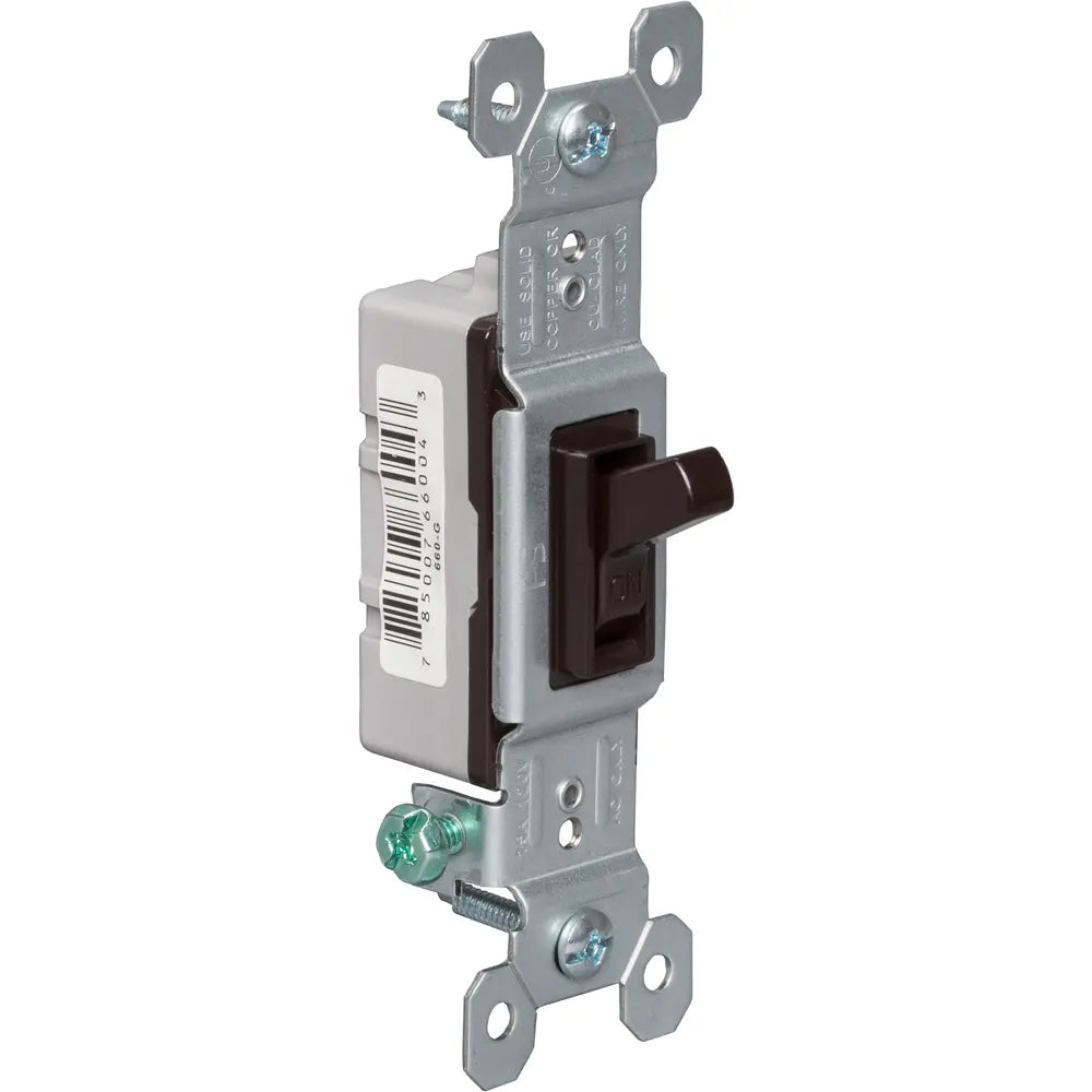 LEGRAND Pass Seymour 660G Self-Grounding Toggle Switch 120 VAC 15 A