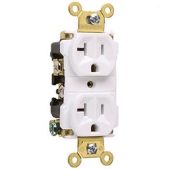 LEGRAND Pass & Seymour 5362-AW Industrial Extra Heavy-Duty Spec Grade Duplex Receptacle 20A 2P NEMA 5-20R