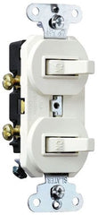 LEGRAND Pass & Seymour 690WG 1-Pole Combination Stack Toggle Switches Device 277 VAC 15 Amp White