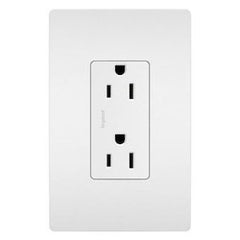 LEGRAND Pass & Seymour 885W Duplex Type Thermoplastic Material 15 Amp NEMA 5-15R
