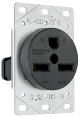 LEGRAND Pass & Seymour 3801 Straight Blade Receptacle 30A 250VAC 2-Pole 3-Wire