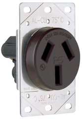 LEGRAND Pass & Seymour 3890 receptacle BL STR 125/250VAC 50A 3 3 BK