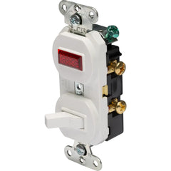 LEGRAND Pass & Seymour 692WG Single-Pole Combination Switch and Pilot Light 15A 120/125VAC