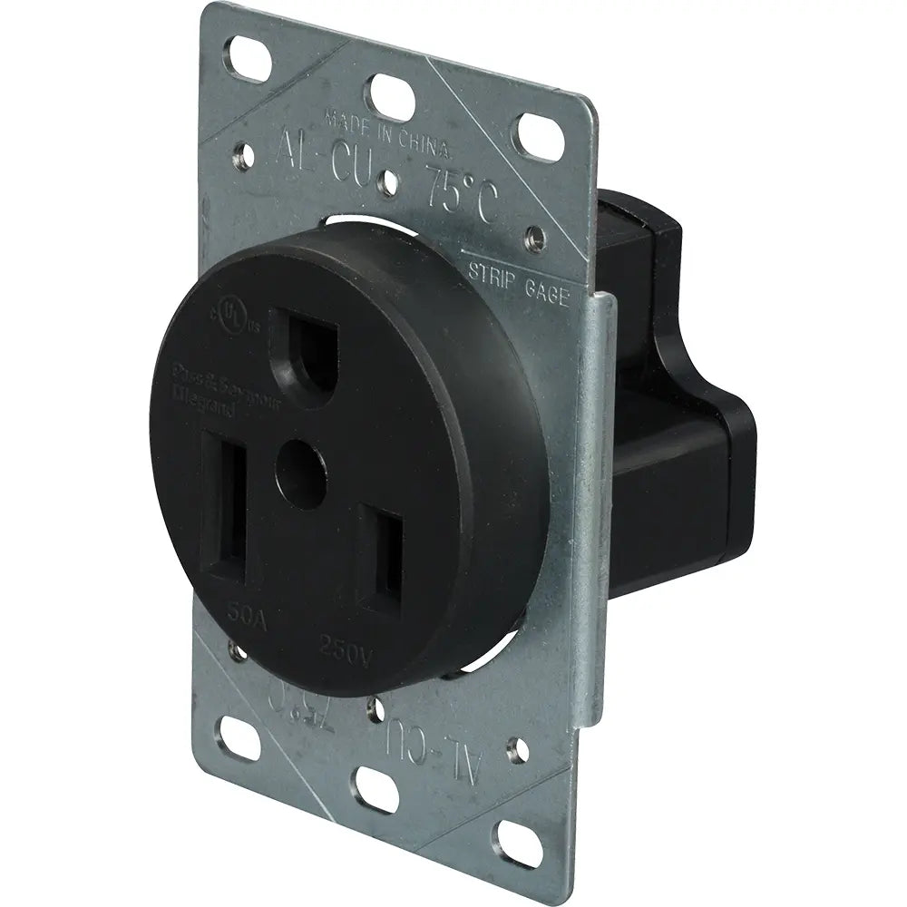 LEGRAND Pass & Seymour 3804 Straight Blade Receptacle 50A 250VAC NEMA 6-50R