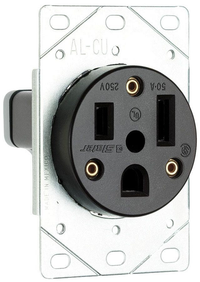 LEGRAND Pass & Seymour 3804 Straight Blade Receptacle 50A 250VAC NEMA 6-50R