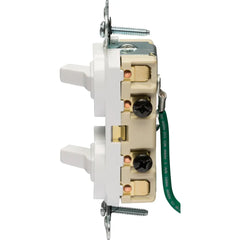 LEGRAND Pass & Seymour 693WG 15A Combination Switch 120/277 VAC Side Wire 2-Pole