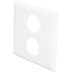 LEGRAND Pass & Seymour SP72W Single Receptacle Wall Plate, 2-Gang, White