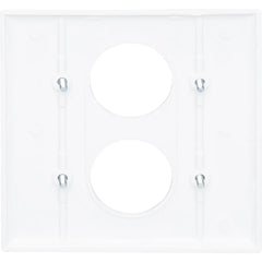 LEGRAND Pass & Seymour SP72W Single Receptacle Wall Plate, 2-Gang, White