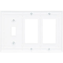 LEGRAND Pass & Seymour SP1262W 3-Gang Toggle and 2-Decorator Combination Plate White