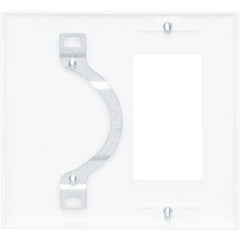 LEGRAND Pass & Seymour SP1426W Combination Wall Plate, 1 Blank & 1 Decorator, Two Gang, White