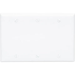 LEGRAND Pass & Seymour SP33W 3-Gang Blank Wall Plate Box Mounted White