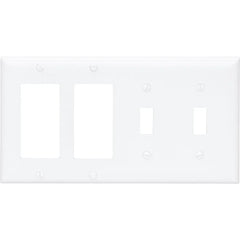 LEGRAND Pass & Seymour SP2262W Legrand-Pass & Seymour 4-Gang Combination Plate White