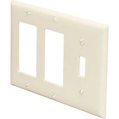 LEGRAND Pass & Seymour SP1262I 3-Gang Toggle and 2-Decorator Combination Plate Ivory