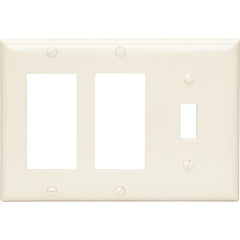 LEGRAND Pass & Seymour SP1262I 3-Gang Toggle and 2-Decorator Combination Plate Ivory