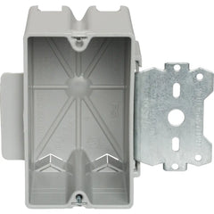 LEGRAND Pass & Seymour S118S50 Wood and Steel Stud Bracket Box With Quick/Click, Single-Gang