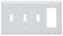 LEGRAND Pass & Seymour SP326-W Combination Wallplate 3 Gangs White