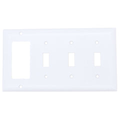 LEGRAND Pass & Seymour SP326-W Combination Wallplate 3 Gangs White