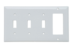 LEGRAND Pass & Seymour SP326-W Combination Wallplate 3 Gangs White