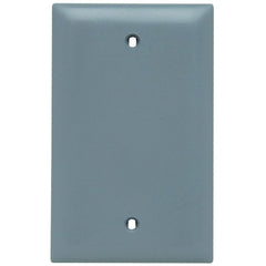 LEGRAND Pass & Seymour TP13GRY Blank Plates - Box Mounted, One Gang, Gray