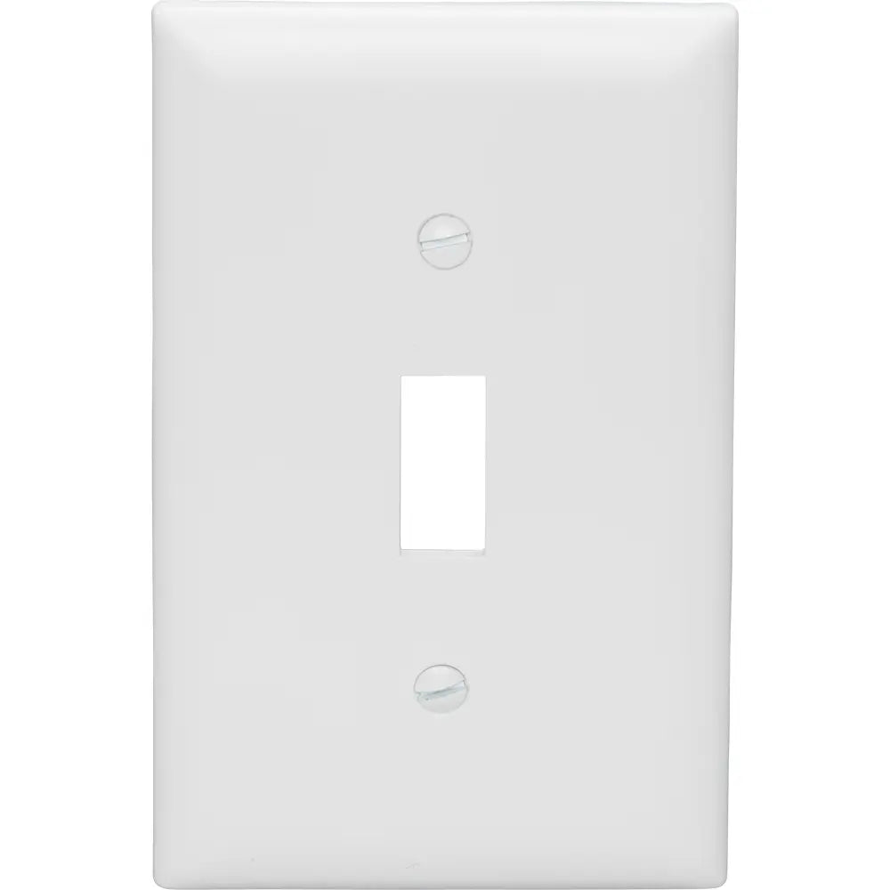 LEGRAND Pass & Seymour TP1W 1-Gang Toggle Switch Wall Plate, White