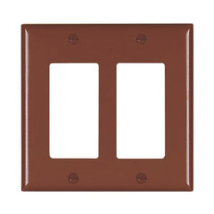 LEGRAND Pass & Seymour TP262 Decorator Wallplate 2-Gang Brown