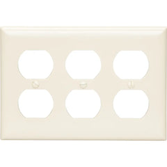 LEGRAND Pass & Seymour SP83I Duplex Receptacle Openings 3-Gang Ivory