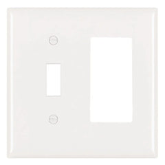 LEGRAND Pass & Seymour TP126W Combination Faceplate 2 Gang 1 Toggle Switch Replacement MPN