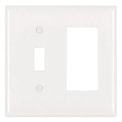 LEGRAND Pass & Seymour TP126W Combination Faceplate 2 Gang 1 Toggle Switch Replacement MPN