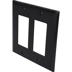 LEGRAND Pass & Seymour TP262BK Decorator Wallplate, Nylon, (2 Gang) Replacement MPN: TP262-BK