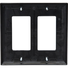 LEGRAND Pass & Seymour TP262BK Decorator Wallplate, Nylon, (2 Gang) Replacement MPN: TP262-BK