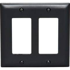 LEGRAND Pass & Seymour TP262BK Decorator Wallplate, Nylon, (2 Gang) Replacement MPN: TP262-BK