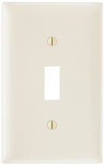 LEGRAND Pass & Seymour TP1LA Toggle Switch Wall Plate Standard Size Light Almond
