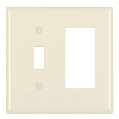 LEGRAND Pass & Seymour TP126LA WALLPLATE COMBINATION 2 4.7IN LT ALMOND