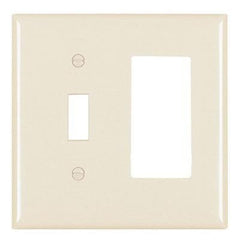 LEGRAND Pass & Seymour TP126LA WALLPLATE COMBINATION 2 4.7IN LT ALMOND