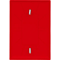 LEGRAND Pass & Seymour TP13RED Single-Gang TradeMaster Nylon Wall Plate, Blank, Red