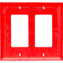 LEGRAND Pass & Seymour TP262RED Thermoplastic 2-Gang Decorator Wall Plate Red