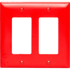 LEGRAND Pass & Seymour TP262RED Thermoplastic 2-Gang Decorator Wall Plate Red