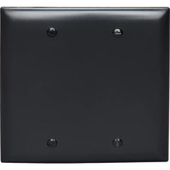 LEGRAND Pass & Seymour TP23BK Wallplate, Blank, 2-Gang