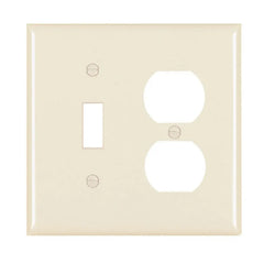 LEGRAND Pass & Seymour TP18LA 2-Gang Combination Wall Plate Light Almond