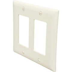 LEGRAND Pass & Seymour TP262I Decorator Wallplate, Thermoplastic, Size Standard, 2-Gang