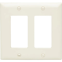 LEGRAND Pass & Seymour TP262I Decorator Wallplate, Thermoplastic, Size Standard, 2-Gang