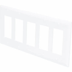 LEGRAND Pass & Seymour TP265W DECORATOR OPENINGS, FIVE GANG, WHITE