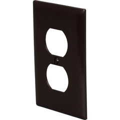 LEGRAND Pass & Seymour TP8 Wallplate RCPT 1 4.7in Thermoplastic Brown