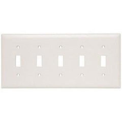LEGRAND Pass & Seymour TP5W 5-Gang TradeMaster Nylon Toggle Switch Wall Plate